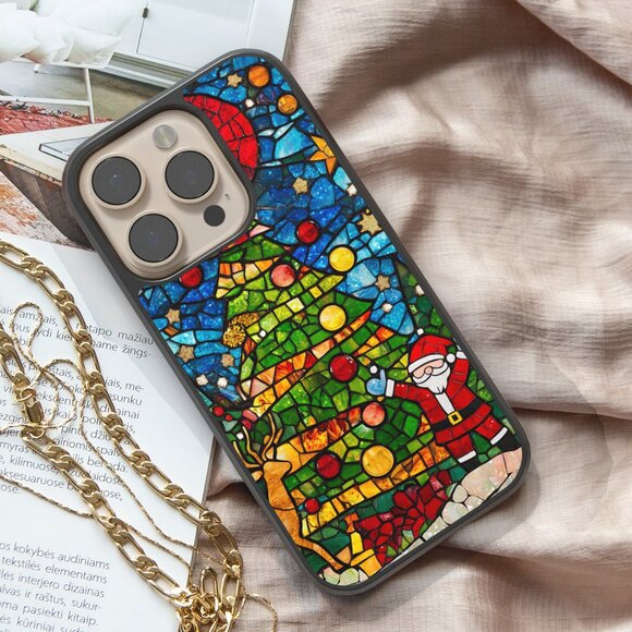 Santa Phone Cover – iPhone 17, 16 Pro, Galaxy S25, S24, S24 Ultra, Pixel 9 - Picture 1 of 3
